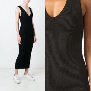 James Perse midi knit ribbed dress